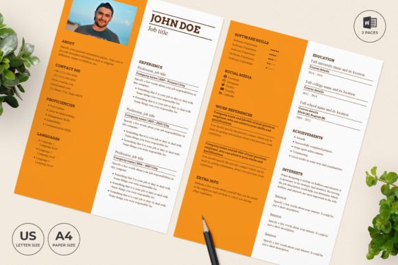 Bakery Resume Template CV: A Professional Approach to Stand Out in the Job Market