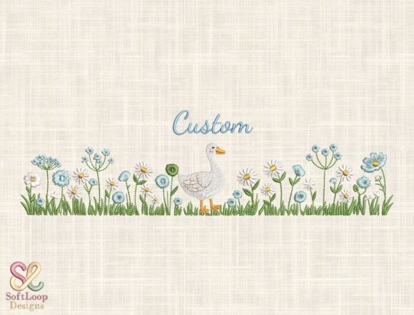 Custom Goose Embroidery Design: A Timeless Addition to Handmade Creations
