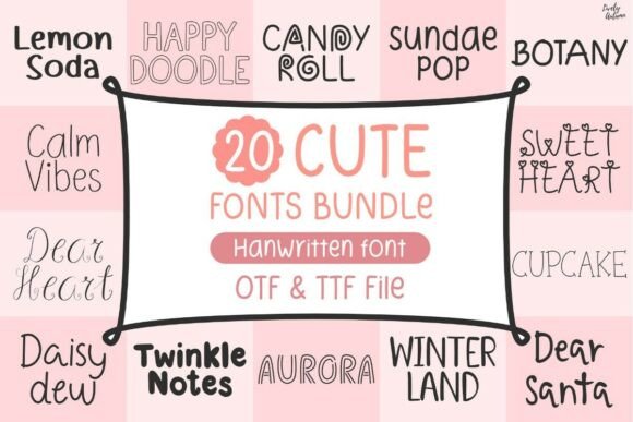 Cute Handwritten Font Bundle – Add Personality to Your Creative Projects