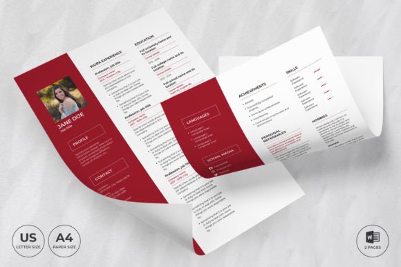 Flower Shop Resume Template CV: A Modern Approach to Professional Presentation