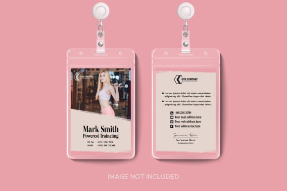 Gym and Fitness Woman Id Card Template: A Modern Solution for Brand Identity