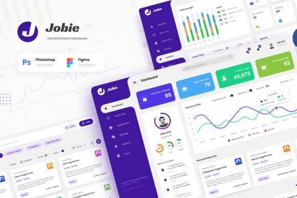 Jobie Admin - Portal Dashboard UI Design: A Modern Solution for Job Hiring Managers