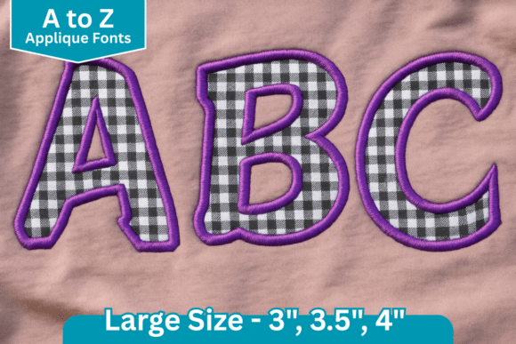 Joyful Curve Applique Embroidery Font: A Versatile Tool for Embroidery Enthusiasts