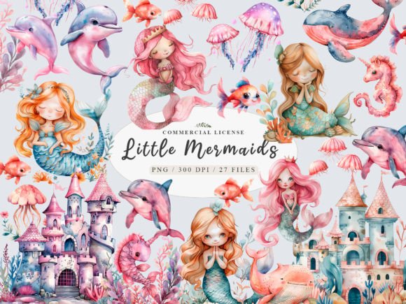 Little Mermaid Png, Cute Mermaid Clipart: Strategic Use for Creative and Professional Projects