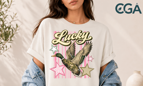 Lucky Duck Vintage Retro Camo Pun Png: A Playful Blend of Style and Wildlife Charm