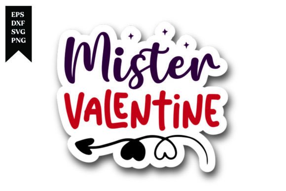 Mister Valentine Sticker Design