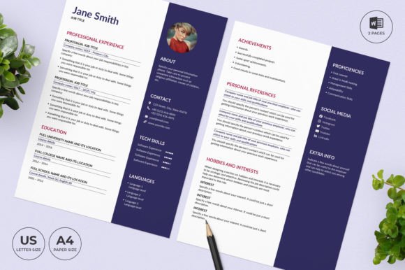 Nail Studio Resume Template CV