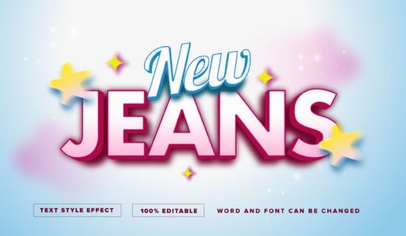 New Jeans Text Style Effect Editable: A Versatile Tool for Adobe Illustrator Users