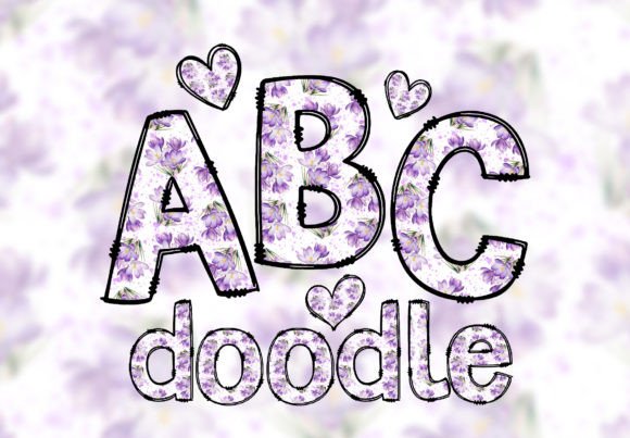 Spring Doodle Letters Floral Alphabet: A Playful and Creative Way to Enhance Your Designs