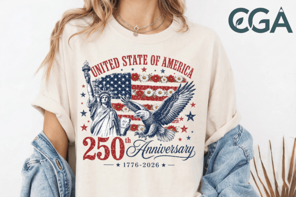 US 250th Anniversary Liberty Eagle PNG